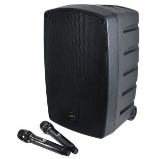 QTX Perfomer 12 Portable PA Speaker met 2 draadloze microfoons