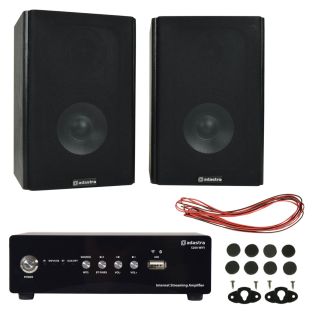 Adastra 2 x Boekenplankluidsprekers en WiFi-streamingversterkerpakket