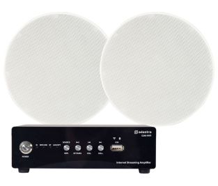 Adastra Mini wifi set versterker met 2 inbouw plafond speakers