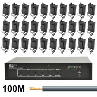 Ringleiding versterkerset  met 30 ontvangers