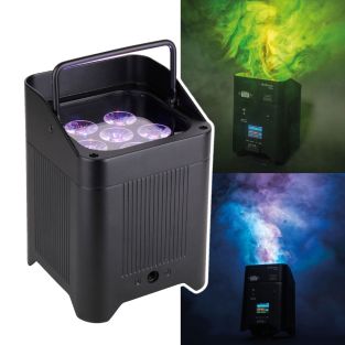 Citronic ViPAR: 6x18W slimme oplaadbare RGBWA/UV PAR-uplighter