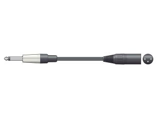 Professionele ongebalanceerde XLRM - Jack Male kabel 6.0m