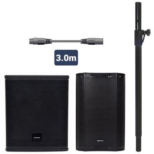 Citronic MonoSound CS810A-bundel 10 " Subwoofer en 8" Topspeaker
