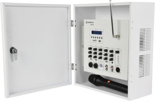 SA240 Mixer-versterker in beveiligde opbouwdoos