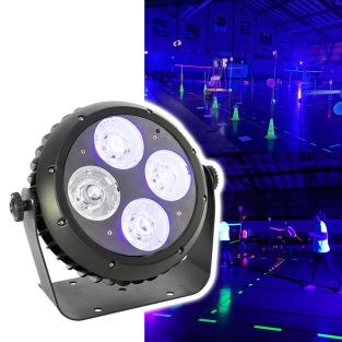AFX CLUB-UV450-IP DMX bestuurde UV PAR projector 4x50W IP65