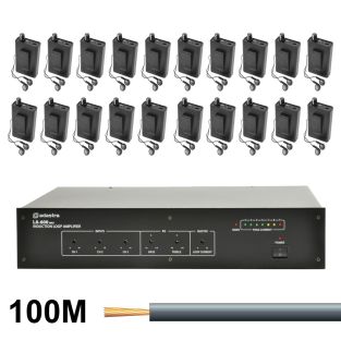 Ringleiding versterkerset  met 20 ontvangers